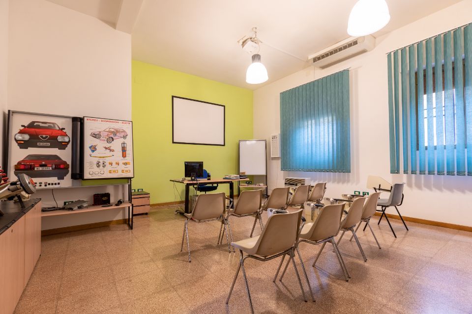 vista aula autoscuola