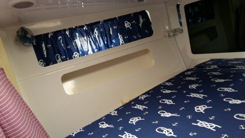 vista angolare di un rivestimento per camper o roulotte