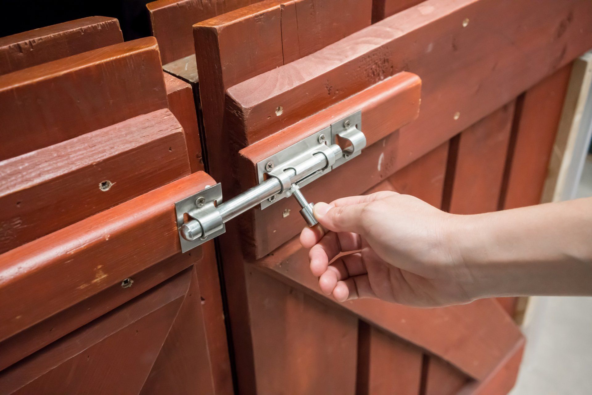 Latch on Wooden Gate — Pascagoula, MS — Gulf Coast Fence Co.