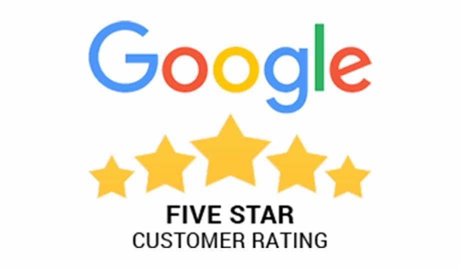 5 star customer rating on Google