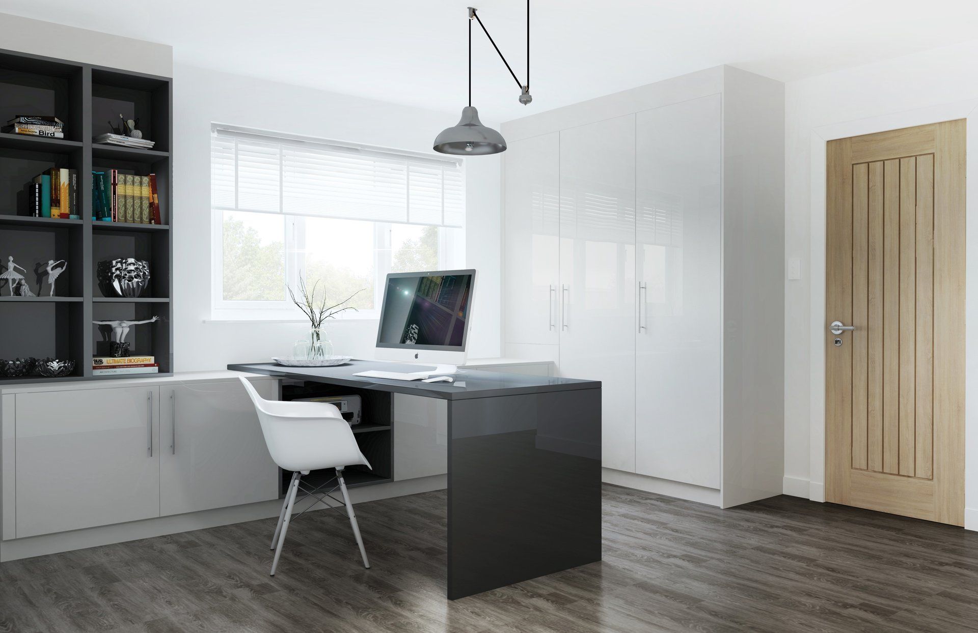 office chair and table