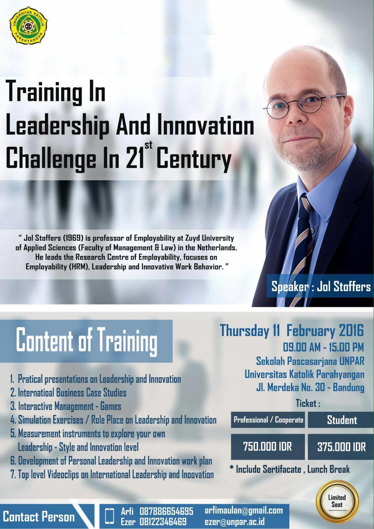 Poster: Keynote speaker Indonesia International Conference