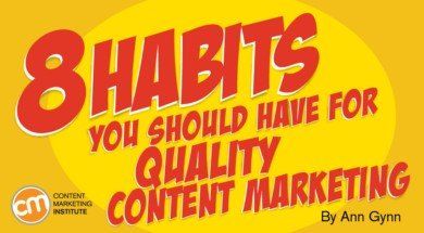 Anuncio: 8 hábitos que deberías tener para un marketing de contenidos de calidad