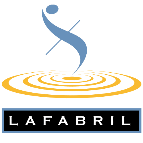 Un logo para la fabril con un remolino en el medio.