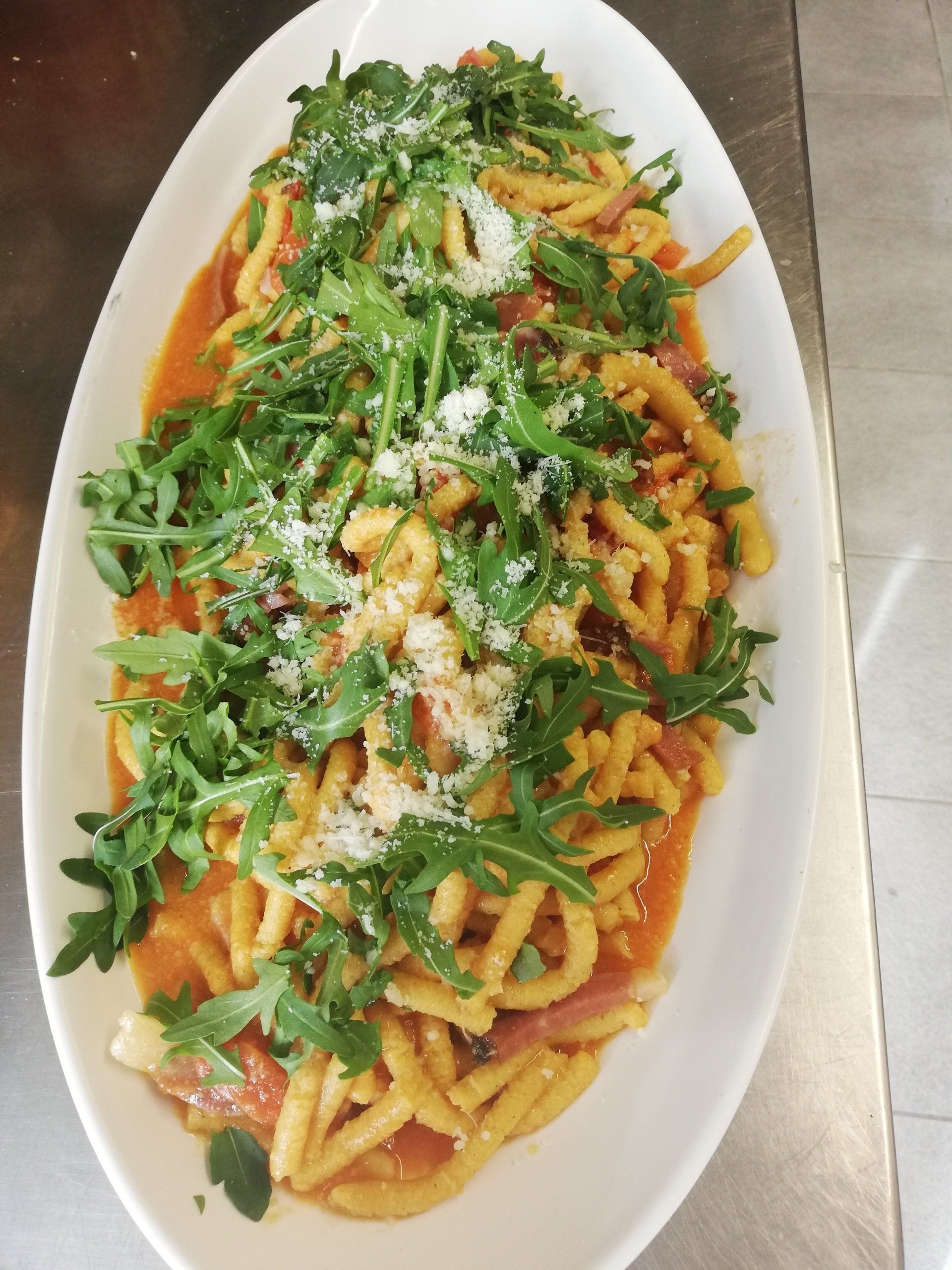 pasta con rughetta