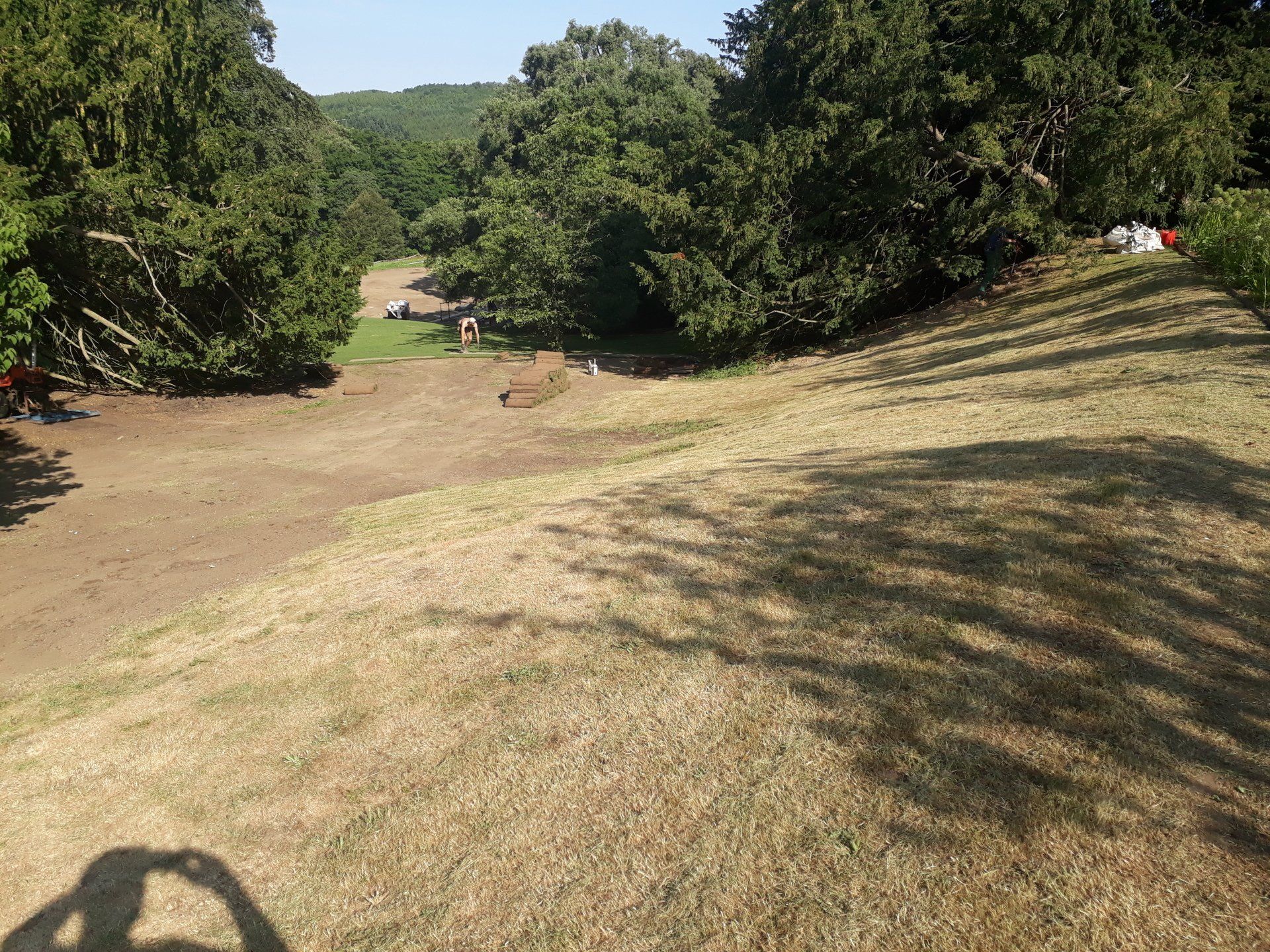 Large turf laying project in Gloucestershire