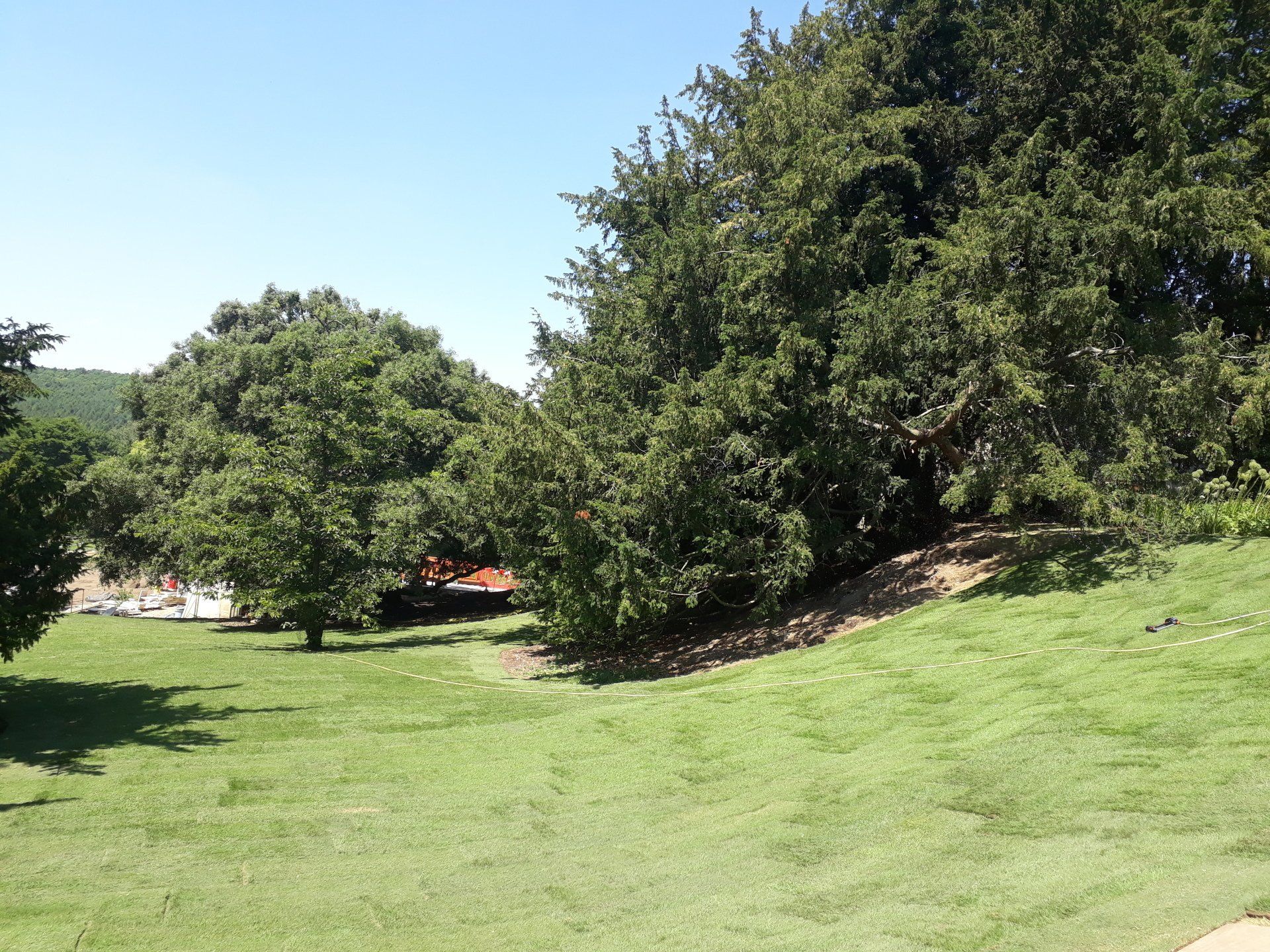 New turf laid in beautiful private parkland estate near Bristol