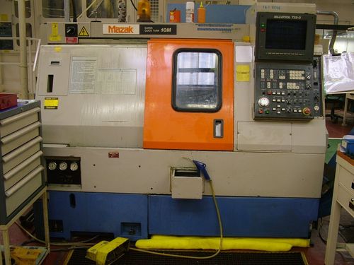 Mazak SQT18MS MK2 CNC Lathe with Multifeed 3-80 Bar Feed