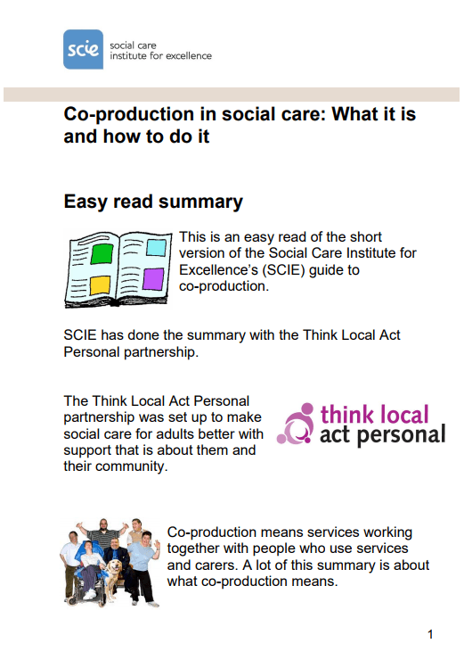 Co-Production in social care
