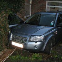 A car that has met with an accident