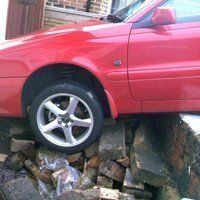 Car in an accident