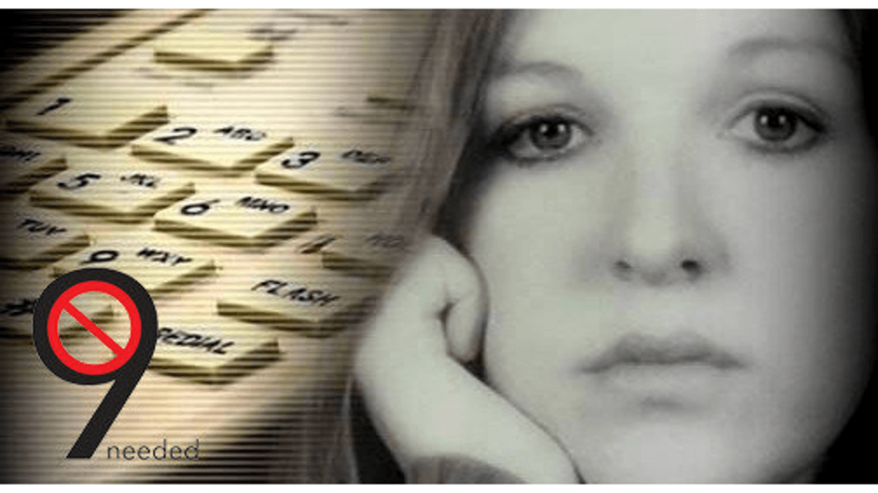 touch tone phone merged with image of Kari
