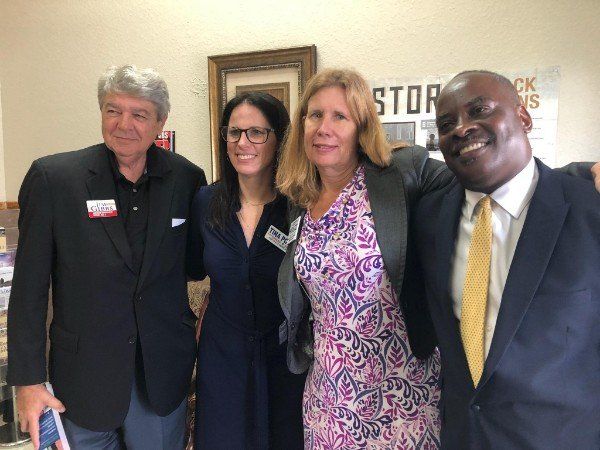 Katherine Waldron (District: 93) out meeting community members.