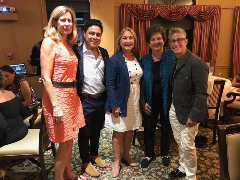 Katherine Waldron meeting members of the community