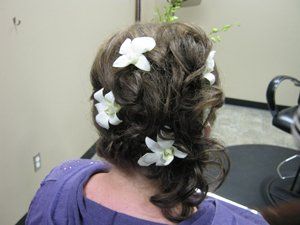 Hair with flower - Salon in Faribault, Minnesota Hair with flower - Salon in Faribault, Minnesota