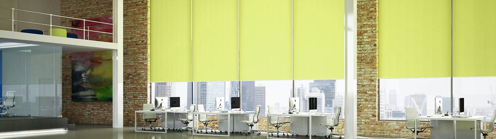 green blinds