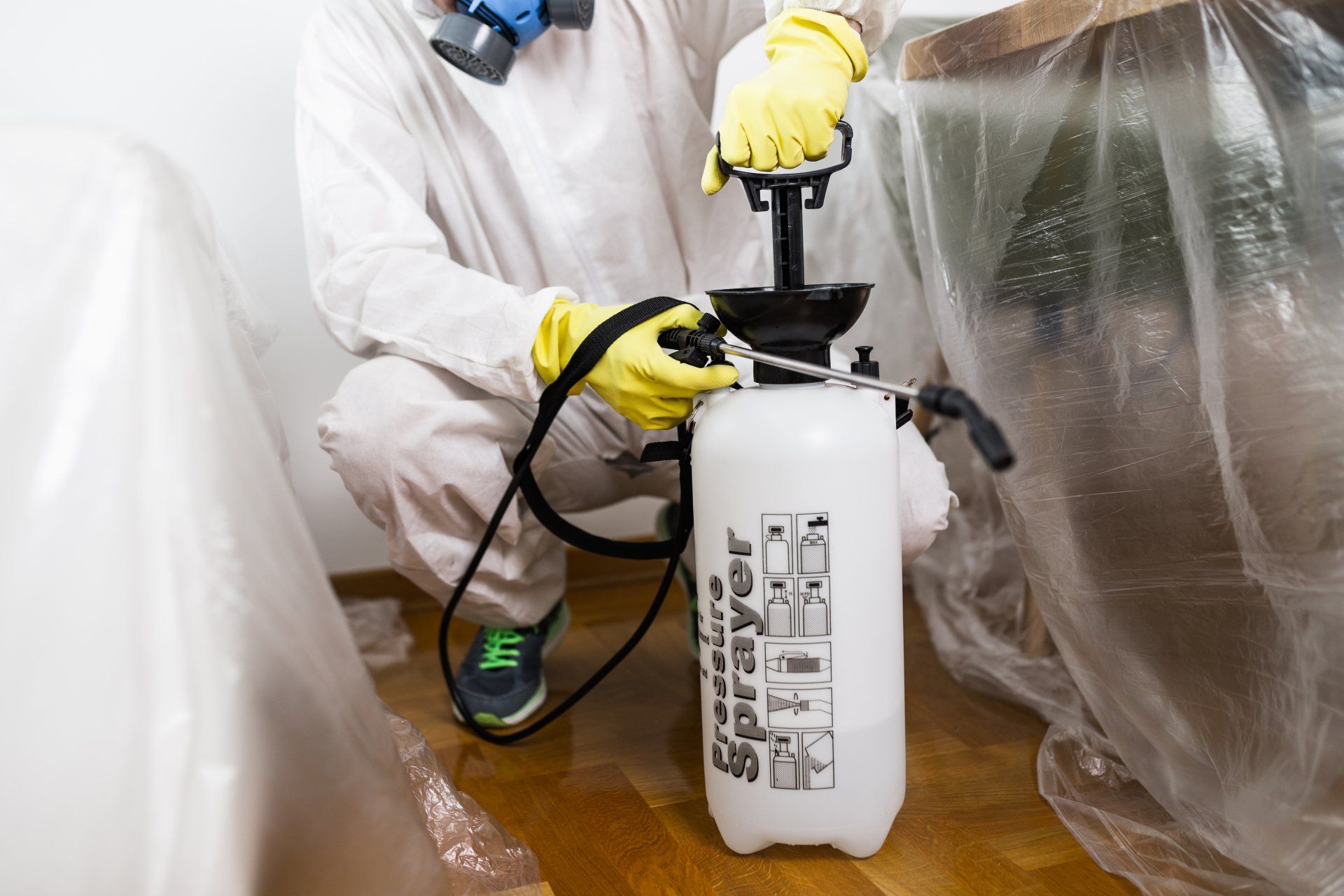 Pesticide Sprayer — Brett Edwards Pest Services in North Arm Cove, NSW