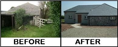 Barn Conversion - Wales - Elston Construction Ltd - Refurbishment Barn Conversion Before and After