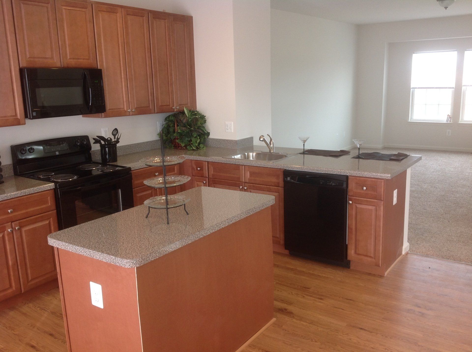 Open floor plan with lots of light