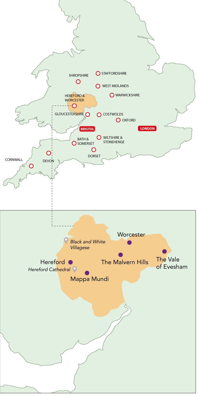 Britain's Best Heritage Tours in Hereford and Worcester Britain's Best Heritage Tours in Hereford and Worcester