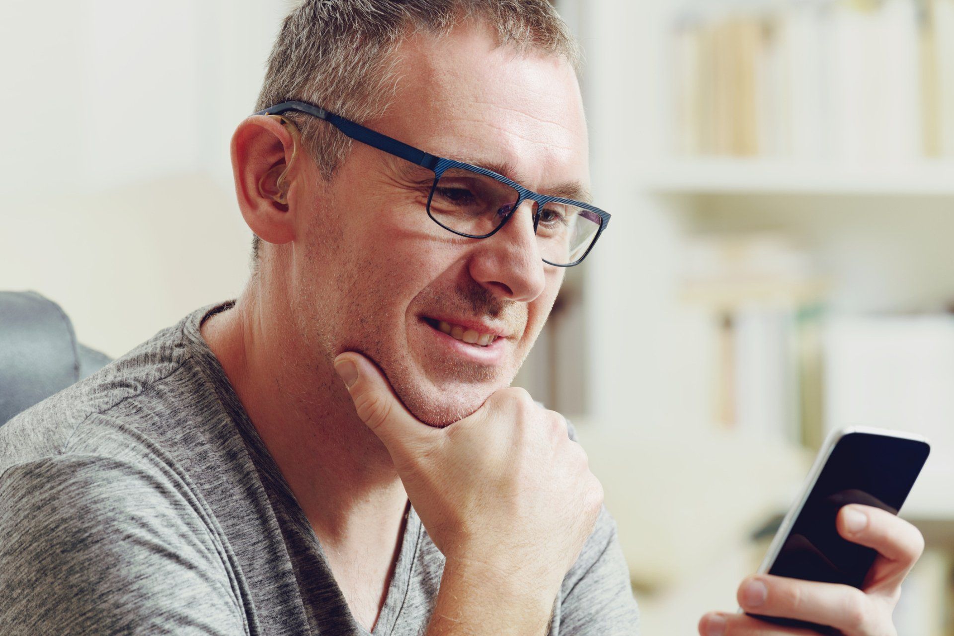 Patient With Hearing Aid — Gainesville, FL — Gainesville Hearing Aid Center