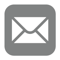 Gray square with a white envelope icon inside.