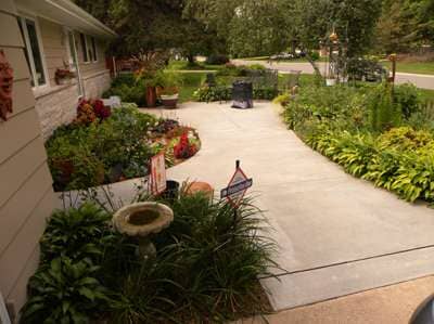 Lavish Landscaping on Entry Patio Lavish Landscaping on Entry Patio