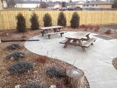 Patio Space and Landscaping