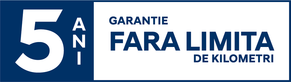 A blue and white sign with the number 5 on it