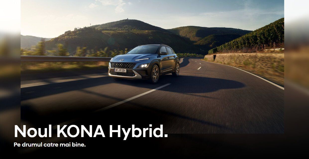 A car is driving down a road with mountains in the background.