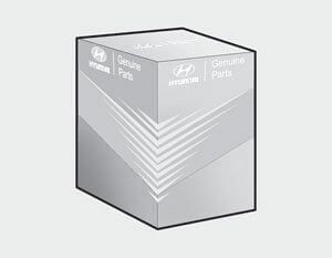 A box of hyundai genuine parts on a white background.