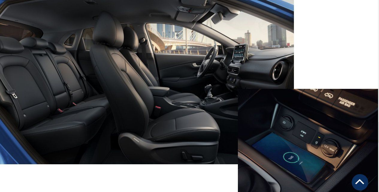 A picture of the interior of a car and a picture of the dashboard.