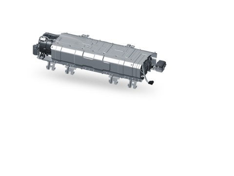 A 3d model of a train engine on a white background. Kona Hibrid