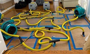 Fans Drying Floor — Gilbert AZ —  All State Carpet & Tile Care