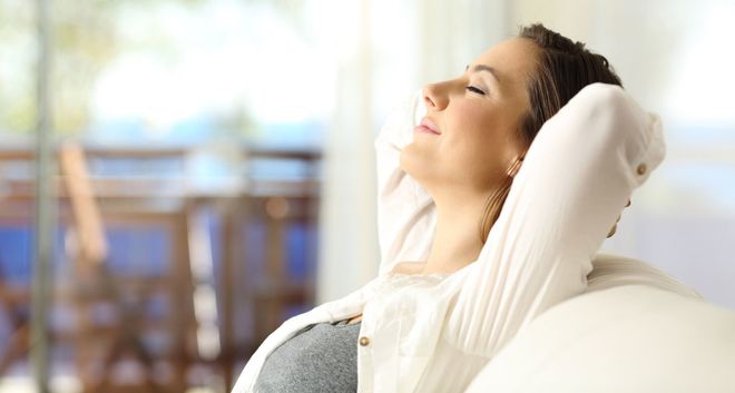 Woman Relaxing — Gilbert AZ —  All State Carpet & Tile Care
