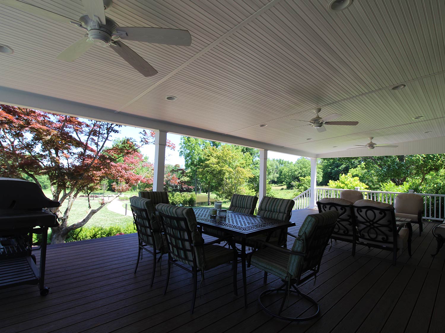 Nicely Designed Deck with Table and Chairs — Lehigh Valley, PA — Valley Builders LLC
