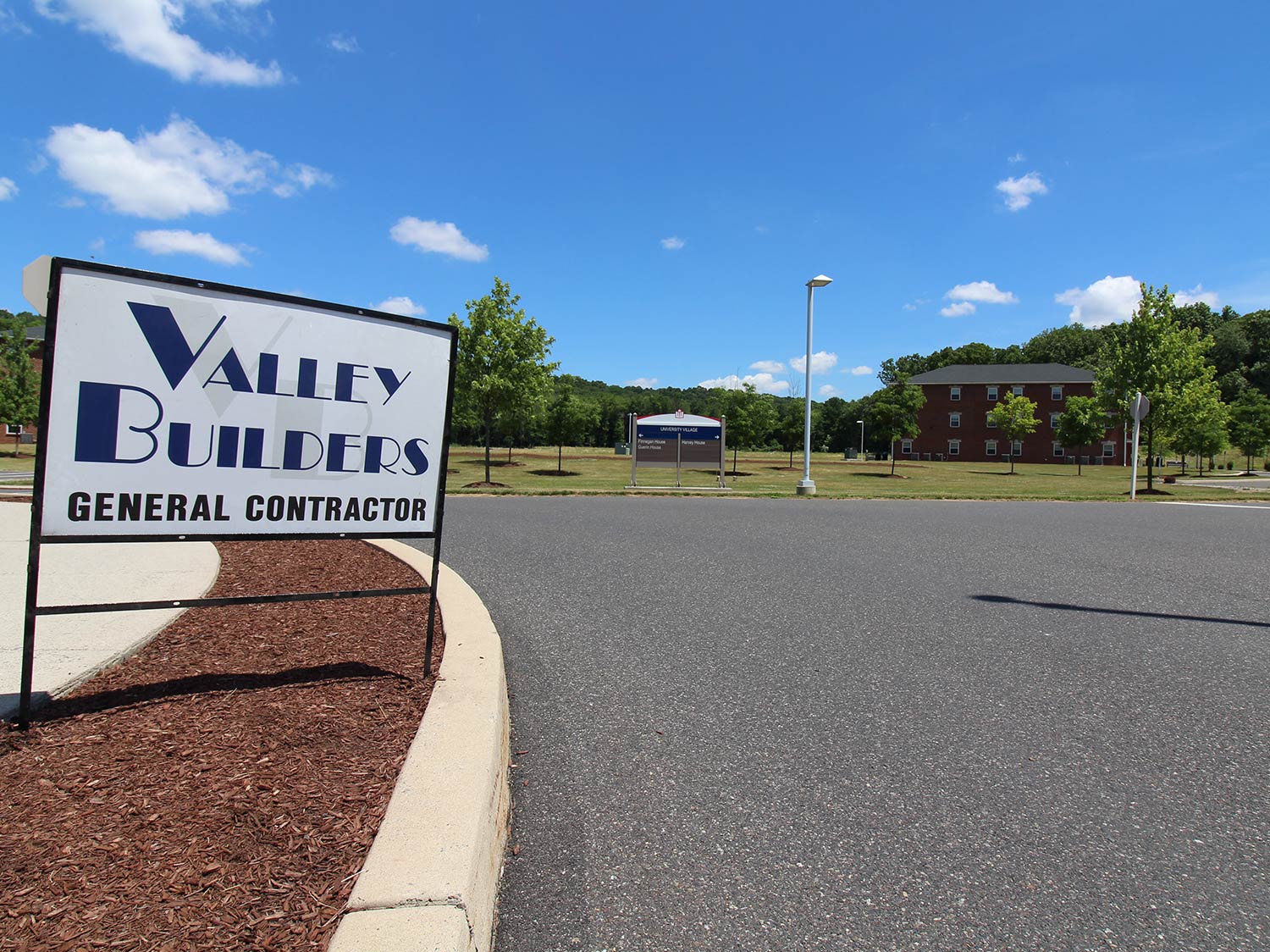 University Driveway with Nice Pavement — Lehigh Valley, PA — Valley Builders LLC