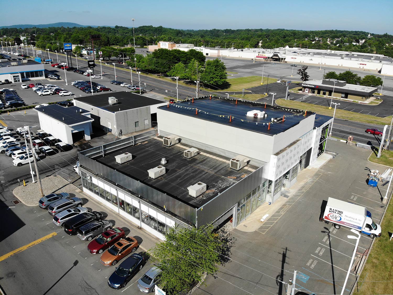 Aerial View of a Building — Lehigh Valley, PA — Valley Builders LLC