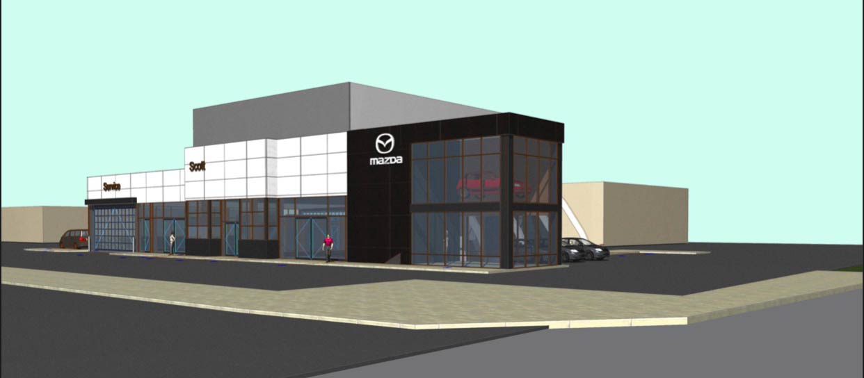 Digital Design of Mazda Building — Lehigh Valley, PA — Valley Builders LLC