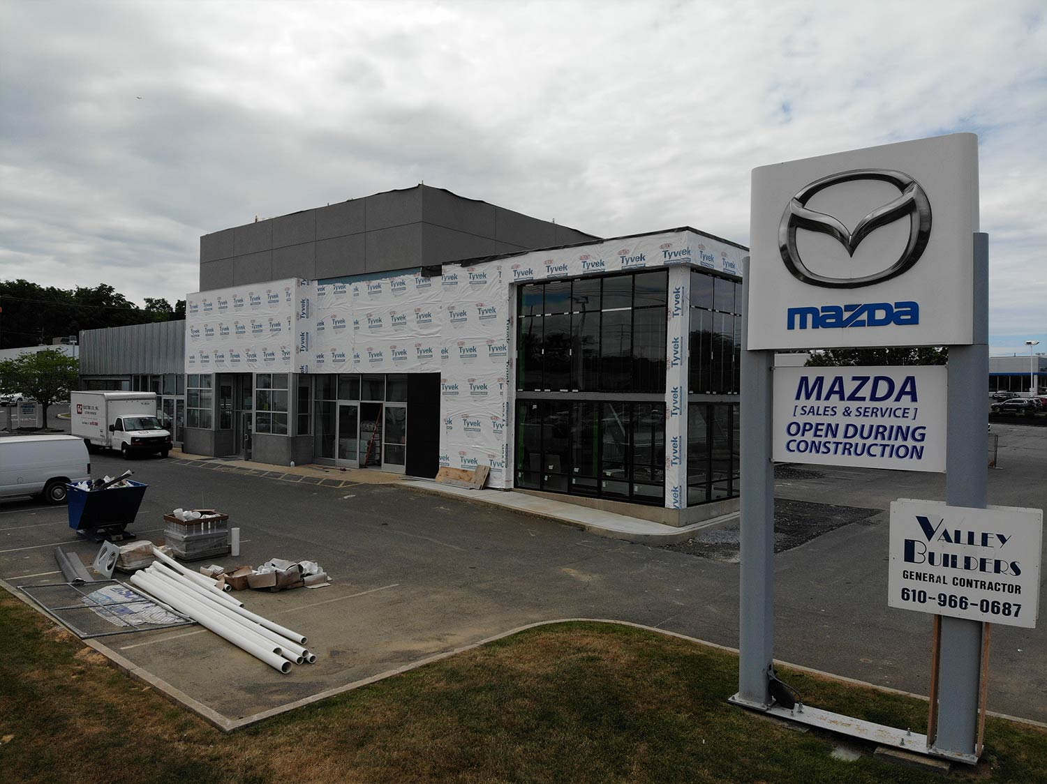 Nice View of Mazada Store — Lehigh Valley, PA — Valley Builders LLC