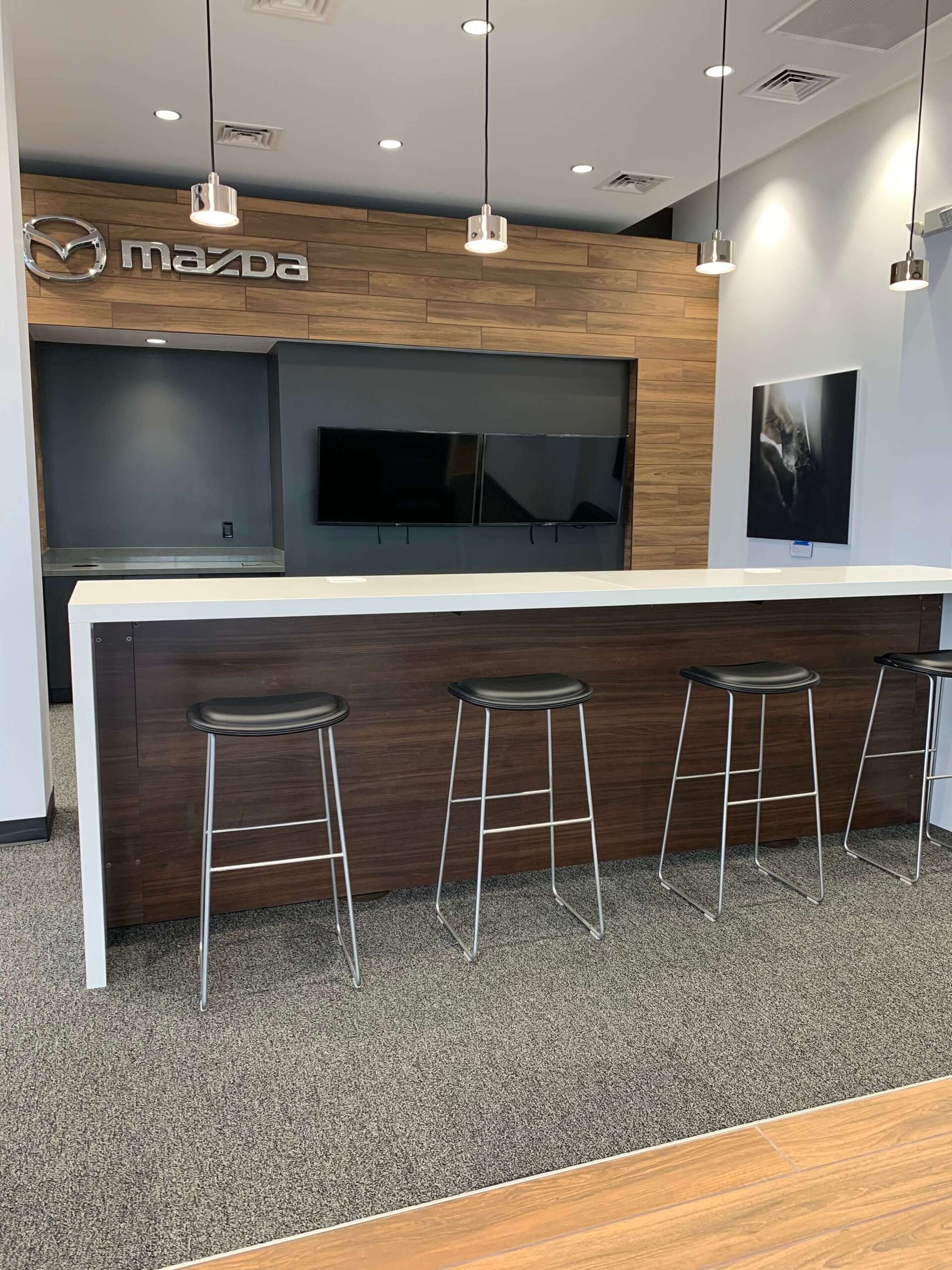 Mazda staff coffee area — Lehigh Valley, PA — Valley Builders LLC