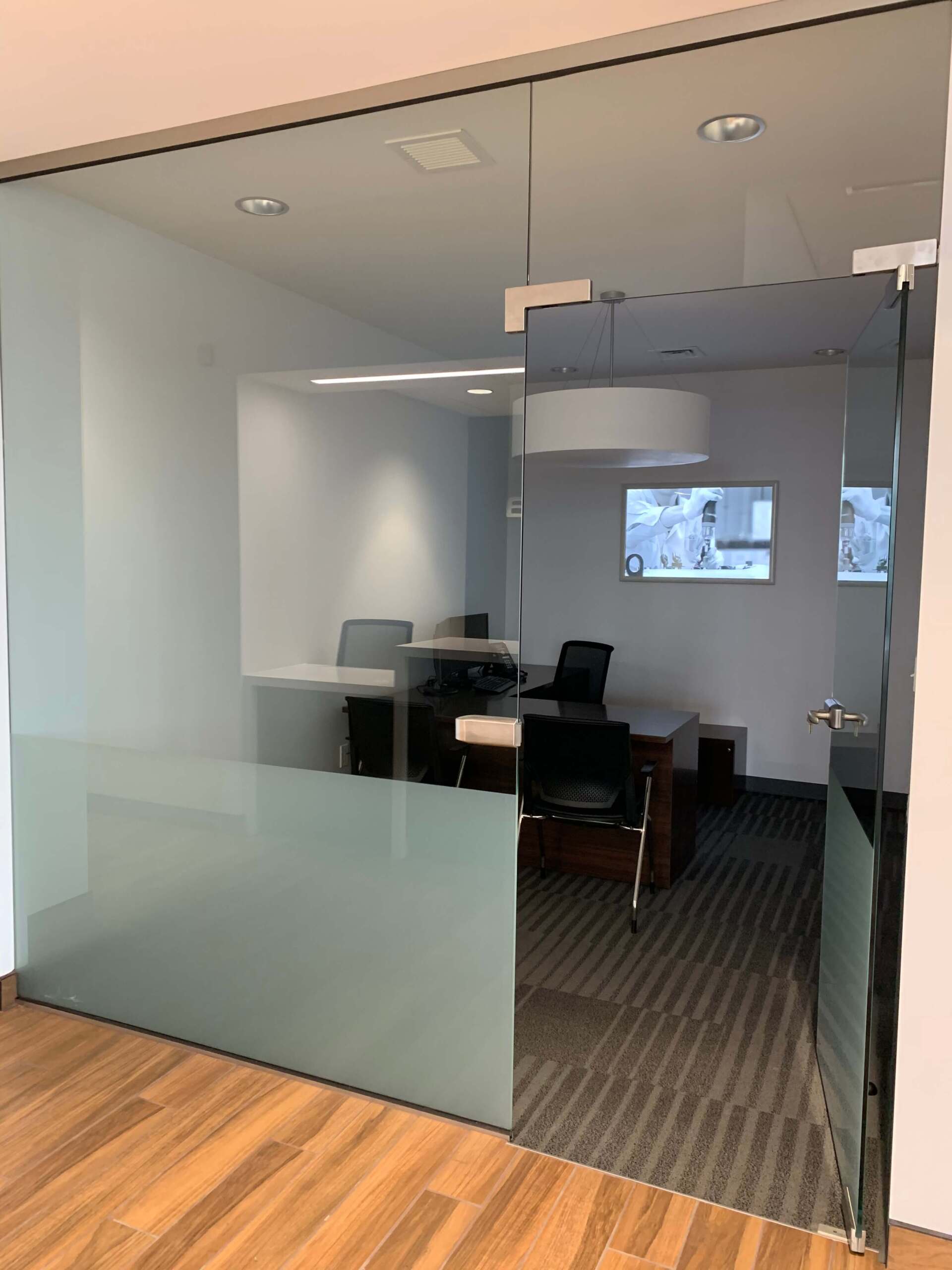 Mazda dealership office with glass door — Lehigh Valley, PA — Valley Builders LLC