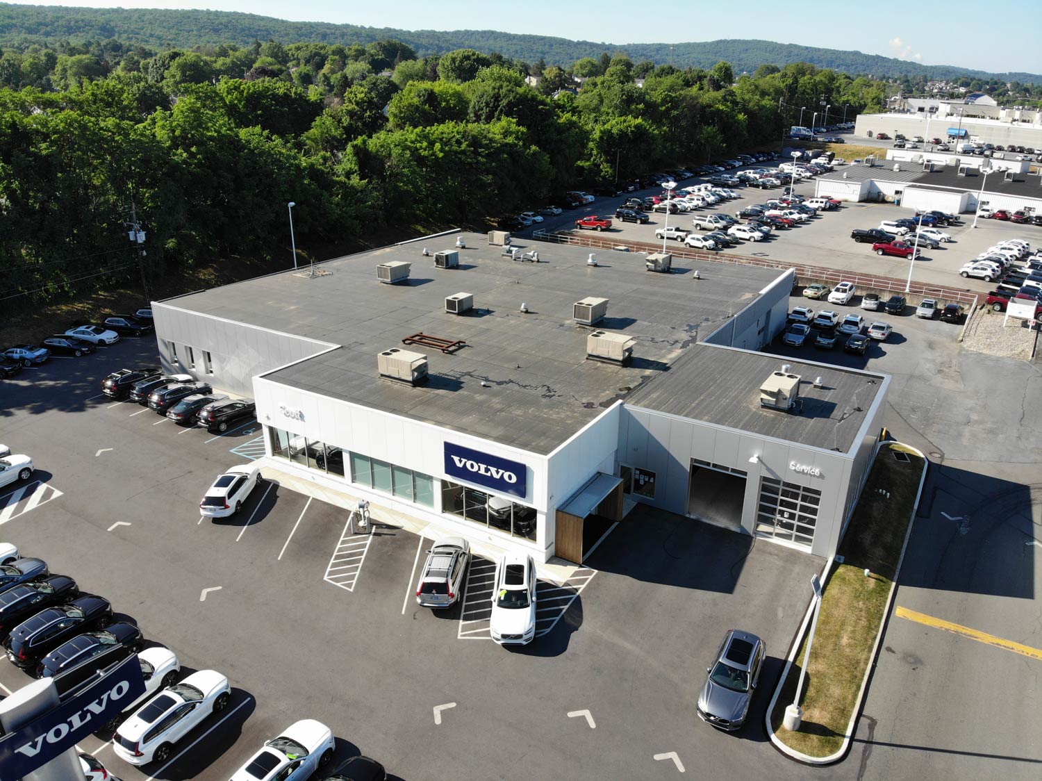 Aerial View of Volvo Store — Lehigh Valley, PA — Valley Builders LLC