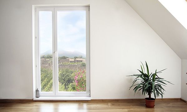 Glass door with a nice view