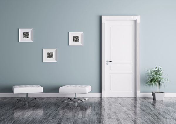 One of the doors in a livingroom
