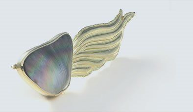 View of a hand made jewellery 