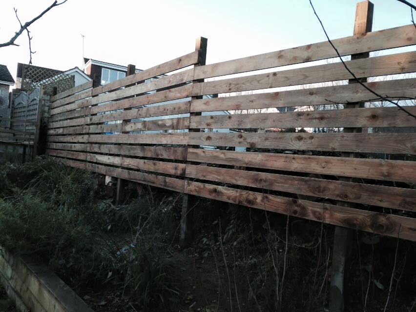 wooden fencing