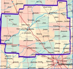 Serving Benton, Boone, Cass, Carroll, Clinton, Fountain, Hamilton, Howard, Miami, Montgomery, Tippecanoe, Tipton, Warren and White Counties