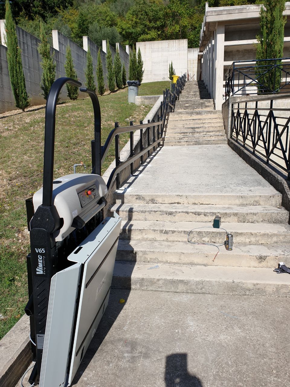 installazione servoscala da esterni