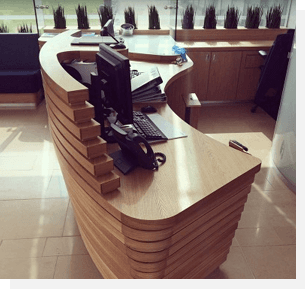 Reception desk